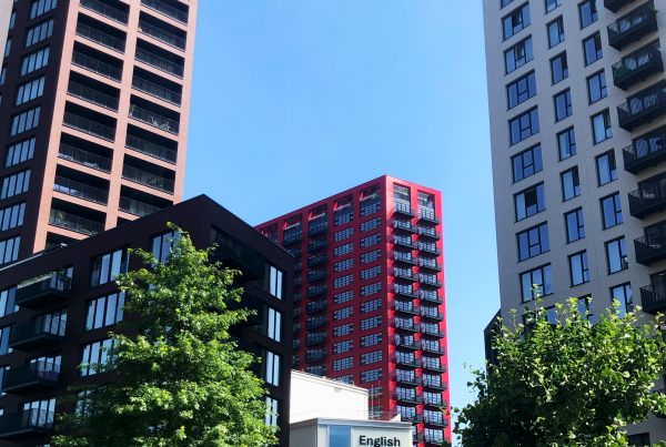 london city island building