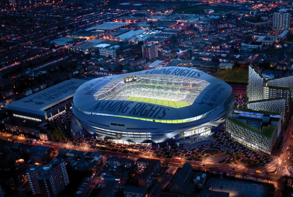 tottenham hotspur stadium, aerial view
