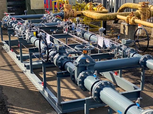 gas pipes