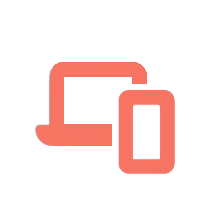 red laptop and tablet icons